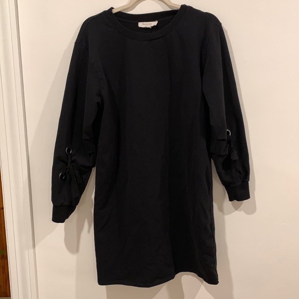 Women’s Two by Vince Camuto Black Sweatshirt Dress - Size Medium